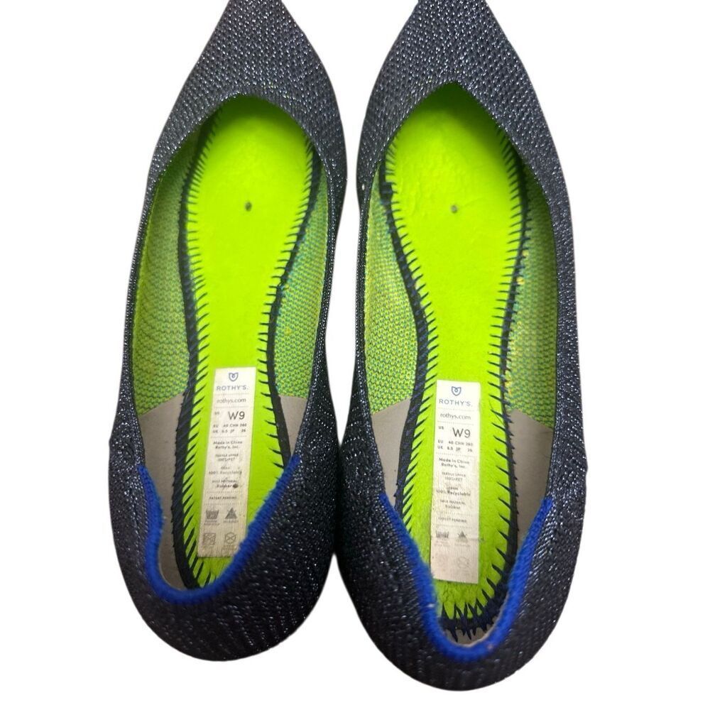 Rothy's Metallic Lattice Stitch Points (Black Friday Limited Edition) Size:9 - Picture 6 of 7